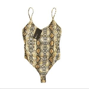 NWT Snake skin body suit